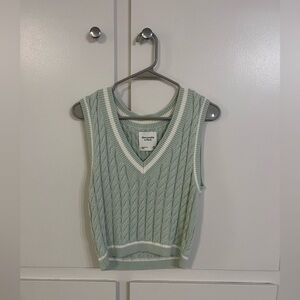 Abercrombie Green Sweater Vest